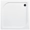 VBChome Piatto doccia 70 x 70 cm rettangolare quadrato bianco liscio + scarico fi50 Domoplex piastra di copertura sanitaria acrilico