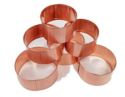 Copper Slug and Snail repellent Rings 10cm pack of 6
