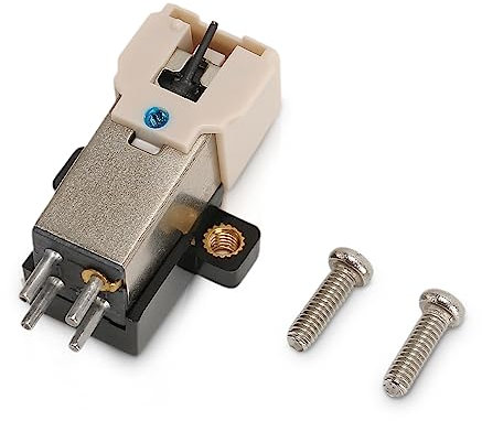 Stilo a Cartuccia Magnetica, Testina Magnetica Mobile con Suono Stereo MM per Giradischi, Stilo per Giradischi in Vinile Elettromagnetico Professionale in ABS per Giradischi Cartri