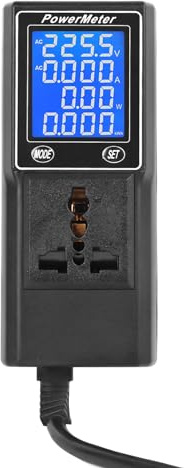 Electricity Usage Monitor Yb39Dm Socket Digital Measurement Measuring Instrument Meter Us Plug 60 300V Measurement Instrument Measurer Measuring Measure Tool Power Meters