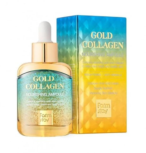FarmStay Ampoule nourrissante au collagène doré, anti-âge, sérum anti-âge, sérum
