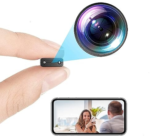 GOWENIC Ultra HD Lens Mini Camera, WiFi NightSecurity Cam with Motion Detection, Wireless Connection for Home Meetings Security