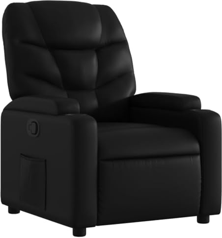 vidaXL Relaxsessel Schwarz Kunstleder