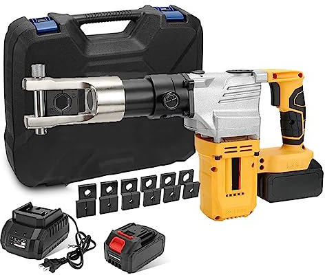 Pinza Crimpatrice Per Tubi Idraulici Pinza Crimpatrice Idraulica Elettrica Per Cavi 2200W Pinza Crimpatrice Per Cavi Idraulici Ricaricabile 10-300Mm2 Pinza Crimpatrice Terminale Per Copp
