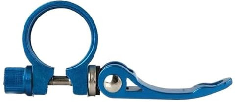 Legierung Sattelklemme,Fahrrad Sattelklemme 2 stücke 25,4/28,6/31,8/34,9mm Aluminium Legierung Sattelstütze Klemme MTB Rohr Klemme Fahrrad Zubehör Quick release Einfach Installieren Bike Parta(Color:3
