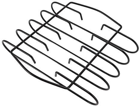 Support à Côtes de Barbecue en Fer Antiadhésif, Support à Côtes Noir, pour Fête, Côtelettes D'agneau