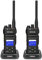Retevis NR630S Walkie Talkie, Radio Bidireccional de Largo Alcance, Protección IP67, Audio Avanzado, 2800 mAh, Pantalla LCD, Llamadas Grupales Walkie Talkie para Seguridad (Negro, 2 Piezas)