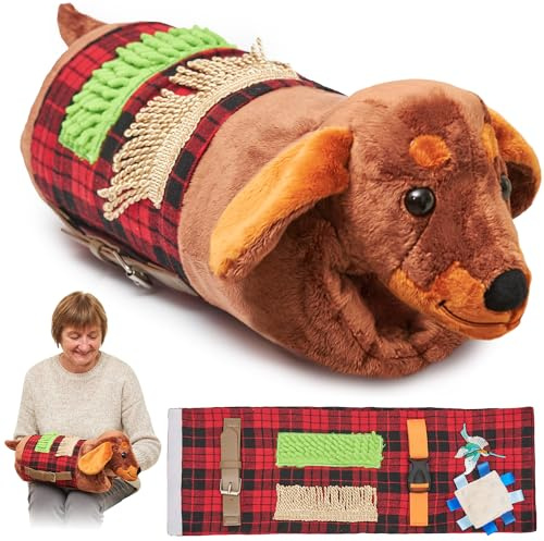 Fidget Muff et Couverture pour Personnes Âgées | Articles Sensoriels pour Adultes | Jouets Fidget pour Seniors | Cadeaux pour Les Résidents des Maisons de Retraite | Couverture Sensorielle