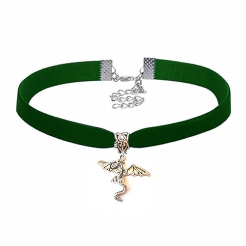 Gregory Crafts & Gifts Women's Choker Necklace, Velvet and Gothic Halloween Charm - Choice of Mysterious Supernatural Charm and Velvet Colour