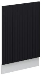 Vicco Frontblende Fame-Line, Schwarz gestreift, 45 cm | MDF-Front · Ohne Arbeitsplatte · ✓ Passend zur Küchenfront · ✓ Frei kombinierbar · Einfache Integration ✓