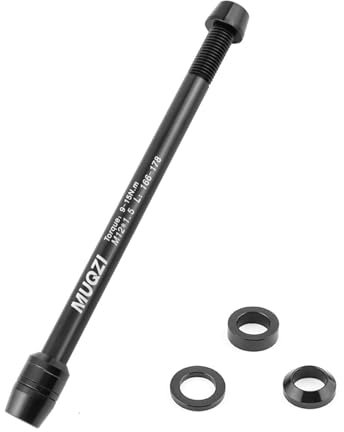 HAFRILY Fahrrad Rollentrainer Steckachse Indoor Fahrrad Aluminiumlegierung Steckachse Adapter für Fahrrad Rollentrainer, Mountain Rennrad M12 x 1.5 Gewindesteigung 166 bis 178 mm