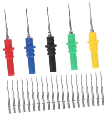 TOPBATHY De Perçage De Fil Isolant 25 Pièces, Accessoires pour Multimètre, Électrique, Véhicule, Maintenance Automobile, Usage Professionnel Et Industriel