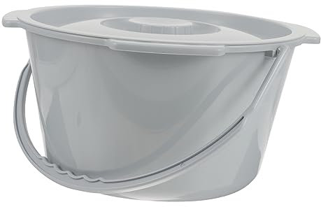 GALPADA Pot De Chambre Plastique Avec Poignée Petit Format, Pot Urinaire Portable Anti-renversement, Toilette Mobile Pour Personnes Âgées En Chambre, Urinoir De Nuit Pratique Et Léger