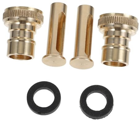 Veemoon 2pcs Faucet to Hose Adapter Water Stop Joint Quick Connect Fitting for Sink Washing Machine