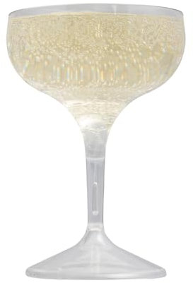 AIOS Unbreakable Polycarbonate Champagne Saucer/Coupe Glass 260ml (4)