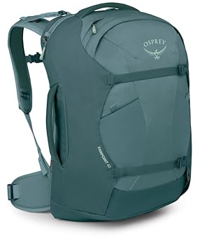 Osprey Farpoint Herren-Reiserucksack, 40L, Cascade Blue-Torrent Blue