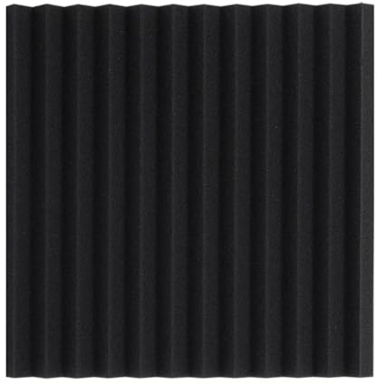 Mousse Acoustique Lot de 72 panneaux acoustiques en mousse for studio, 300 x 25 mm, for isolation phonique(Black)