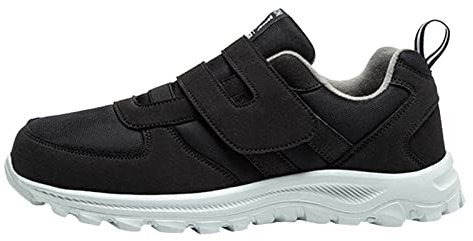 Mäns sneakers & sportskor för män, ortopediska skor, diabetikerskor, hälsoskor, ultralätta sportskor, utomhus, fritidsskor, mjuk sula, tygskor, mjuka joggingskor, svart, 42 EU