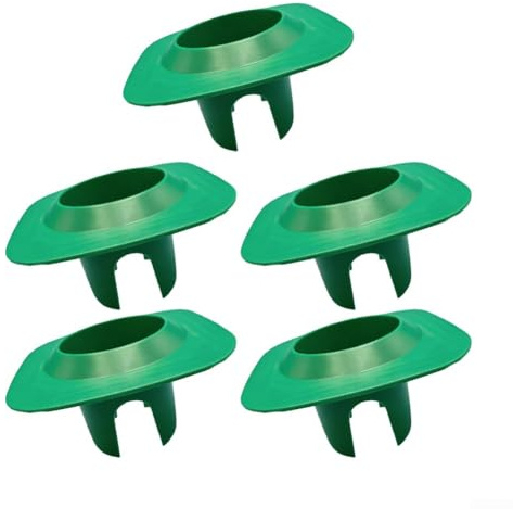 5/10 protezioni per la testa dell'irrigatore, materiale in PVC, impermeabile, protezione per la testa dell'irrigatore, per cortili, passerelle e letti da giardino (5 pezzi verde)