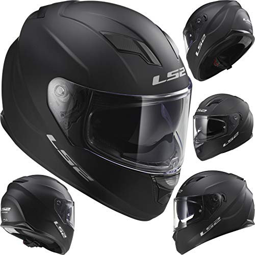 LS2 Motorradhelm STREAM EVO Mat, Schwarz mat, Größe M