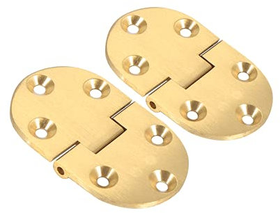 Cerniere per vassoio maggiordomo in ottone massiccio da 90 gradi Cerniera ribaltabile con viti per tavoli pieghevoli/Tavolo macchina da cucire, cerniere pieghevoli Accessori per mobili