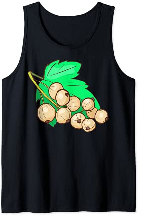 Grosellas blancas Fruta Vegano Vegetariano Camiseta sin Mangas