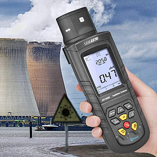 Générique Geiger Compteur,Détecteur De Rayonnement Nucléaire,Portable Affichage Geiger,Compteur Radioactivité Nucléaire avec écran LCD,Détecteur Radioactif De Type Br,Test De Rayon X Beta Gamma
