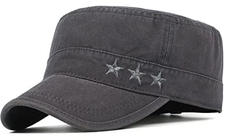 Army Cap Herren Vintage Style Military Flat Cap Baumwolle Baseball Kappe