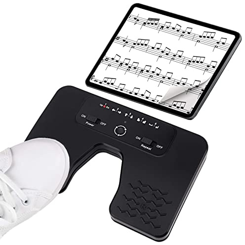 Tavsou Bluetooth Page Turner Pedal für Tablets Smartphones wiederaufladbar lautlos, Modern