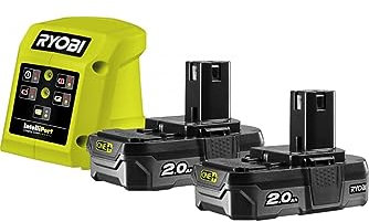 RYOBI RC18115-220 18V 2 x 2.0Ah AKKU + LADEGERÄT PACK