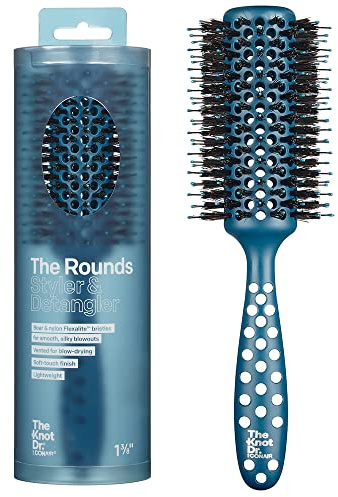 The Knot Dr. hair brush by Conair - hair brush blow dryer - Ideal for all hair types - round brush for blow out - Vented round hairbrush