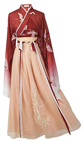 YY GEWETAO Hanfu Dress For Women, Hanfu Tang Made Costume Hanfu Dress Cosplay Costume Hanfu (S:(Recommended height:140-160cm))