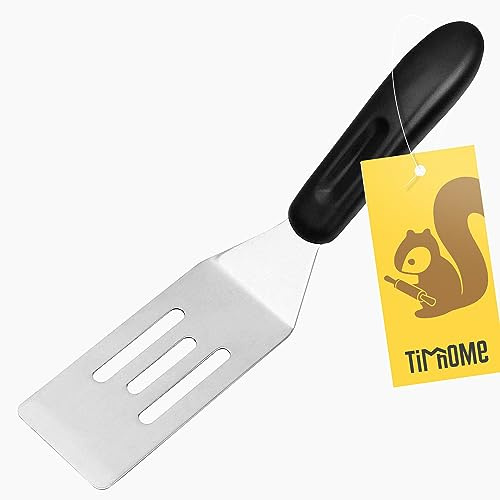 Small Spatula | Mini Stainless Steel Turner For Kitchen Use | Mini Metal Utensil For Cooking Brownie, Cookie, Lasagna and More | Pie Server Lifter | Cake & Pancakes Serving Spatulas