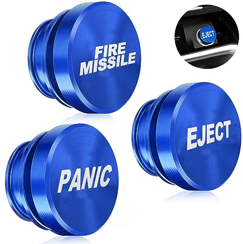 SenseYo 3 Pack Cigarette Lighter Plug Cover for Car Dustproof Aluminum Cigarette Lighter Plug Fits Most Automotive Vehicles (3 Blue)