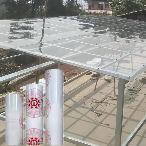 Klare Acryl-Kunststoffplatte,Polycarbonat Dachplatte,Gewächshausplatten,Wasserdichte,UV-geschützte,Flexible,Bruchsichere Platte Für Gewächshaus,Schuppen,Vordächer,Carports (0.6x2m)