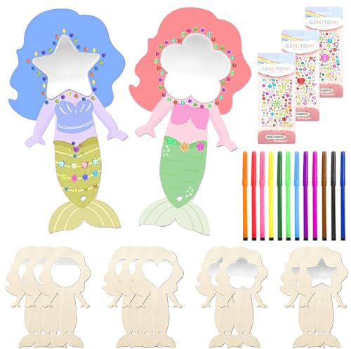 SPHERETRON Meerjungfrau Deko für Kindergeburtstag,Mermaid Spiegel