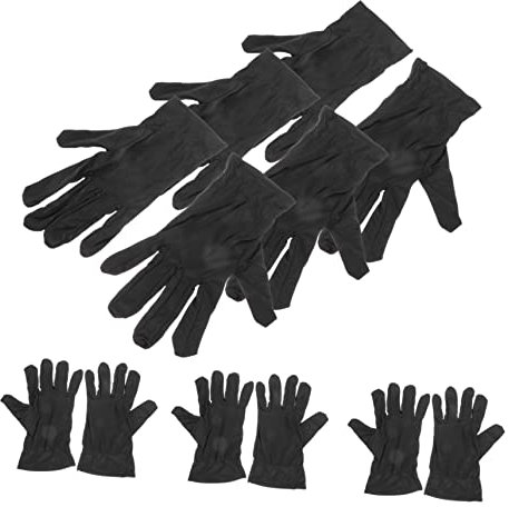 Healeved 6paare Baumwollhandschuhe Für Schmuckprüfung Schwarz Dehnbar Für Münzhandhabung Und Empfindliche Gegenstände