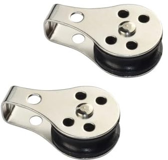 2 STÜCKE 316 Edelstahl Drahtseil Kabel Umlenkrolle 25mm for Marineboot Yacht Hardware 2mm Bis 8mm Seil