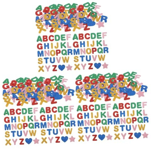 SEWACC 3stücke Selbstklebende Buchstabenaufkleber Für -projekte Mit Alphabetischen Stickern Für Scrapbooking Kartenherstellung Und Kreative Bastelarbeiten