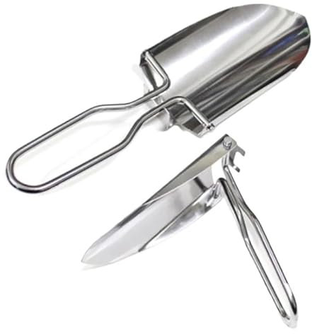 Multifunktionaler Gartenspaten aus Edelstahl, Grenzspaten, Kompostierungsspaten, Umpflanzungsspaten, einfacher ergonomischer Griff, kann for Pflanzen, Graben, Jäten, Landschaftsbau, Eisoberflächenbeha