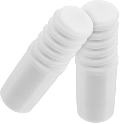Healeved 2pcs Threaded Connector Replacement Plastic Threaded Tip for Broom Handle End Adapter for Extension Pole Household Cleaning Tools