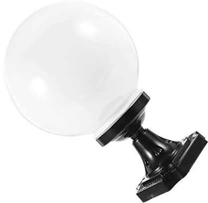 DOITOOL Pantalla De Lámpara De Poste Esférica De Acrílico De 15 Cm Cubierta De Luz Para Lámpara De Pared Exterior De Globo De Repuesto Para Patio Jardín Instalación Sencilla