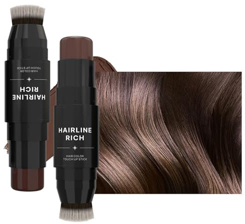 Wurzelabdeckstock, Temporärer Haarfarbenstift, Doppelte Haarfarbe, Tragbar Und Kompakt, Wasserfest, 7,5 G, Für Erwachsene, Freunde, Kosmetikerin