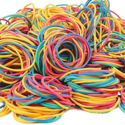 400 elastici in gomma di colore misto da 25/38/60 mm robusti elastici in lattice naturale per organizzare forniture da cucina
