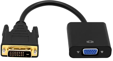 Cavo adattatore da 12,4 cm, 24 + 1 pin a VGA, stabile, 24 + 1 pin a VGA, convertitore per un facile collegamento video, per DVD, HDTV, PC portatile