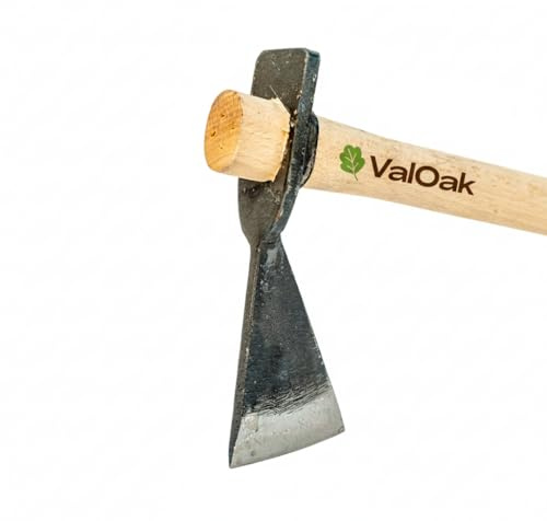 Valoak Accetta da Potatura | Manico in Legno di Faggio da 60 cm | Lama in Acciaio da 7 cm | Made in Italy