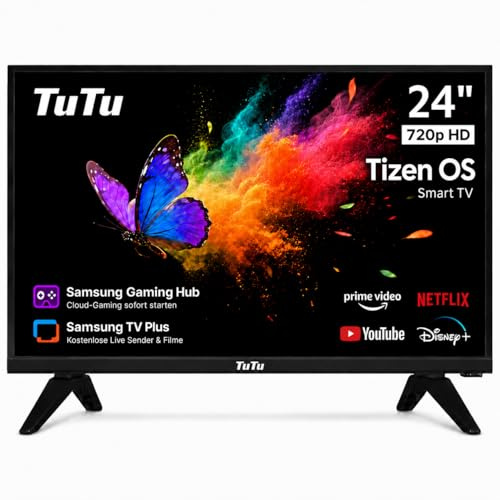 TuTu TU24Q1H-T8 Smart TV 24 Pulgadas (60 cm), LED HD Televisor