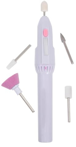 Outanaya Machine pour Femmes sans Batterie en Plastique et Métal Ongle Portable Stylo Manucure Électrique Multifonction Mini Polisseur Ongle Légère Vibration Pratique