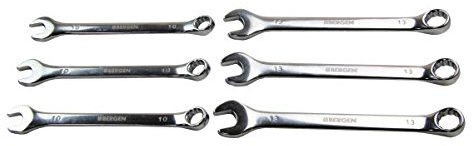 Bergen US Pro Lot de 6 clés mixtes 3 x 10 mm, 3 x 13 mm