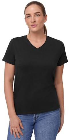 DANISH ENDURANCE Camiseta Mujer Algodón Orgánico, Cuello Redondo o en V